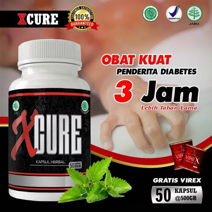 XCURE - Obat Kuat Pria Tahan Lama Untuk Penderita Diabetes