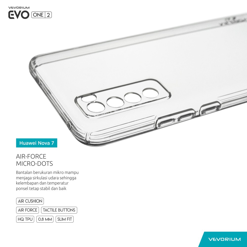 VEVORIUM EVO ONE Huawei Nova 7 Soft Case Softcase Premium Clear