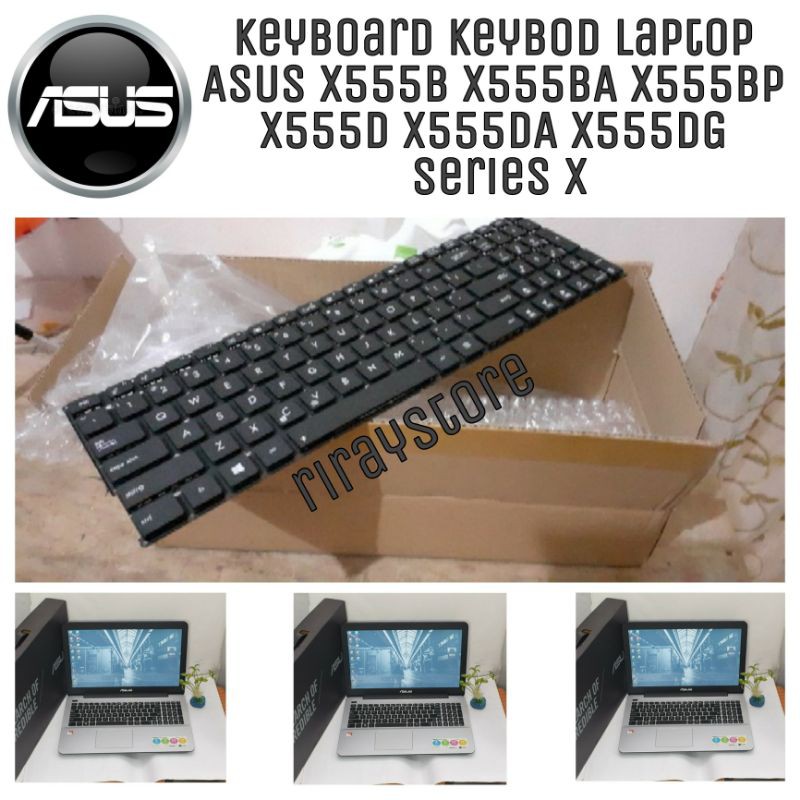 Keyboard Laptop ASUS Original X555B X555BA X555BP X555D X555DA X555DG series - Hitam