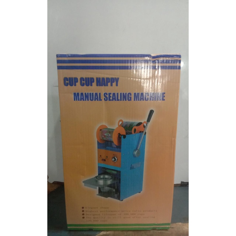 HAPPY CUP SEALER mesin press gelas d8 eton sealer 16 oz plastik