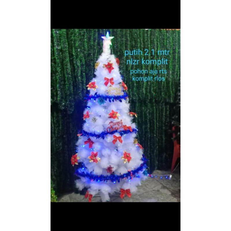 Promo 120cm (1.2m) Pohon natal 1.2m (4Feet)Kaki besi bisa cod)ungu,hijau,kuning,putih,ekortupai bisa pohon saja,bisa komplit