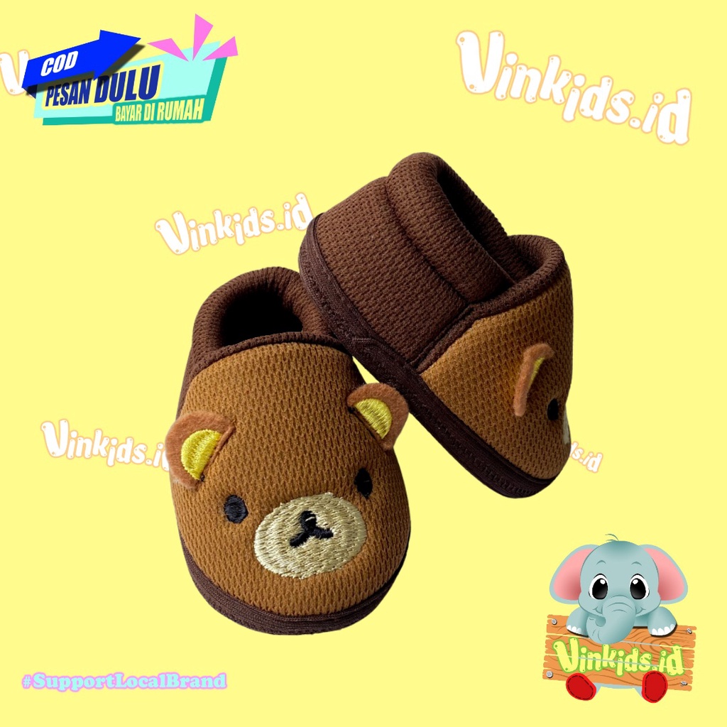 Vinkids Sepatu Bayi Laki Laki 0 12 Bulan / Sepatu Bayi Lucu / Sepatu Bayi Karakter / Baby shoes / Perlengkapan Baby