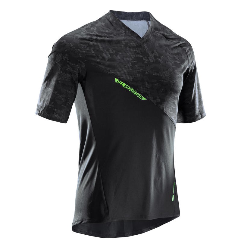 ROCKRIDER Jersey Sepeda Gunung Lengan Pendek Fit Body Serap Keringat