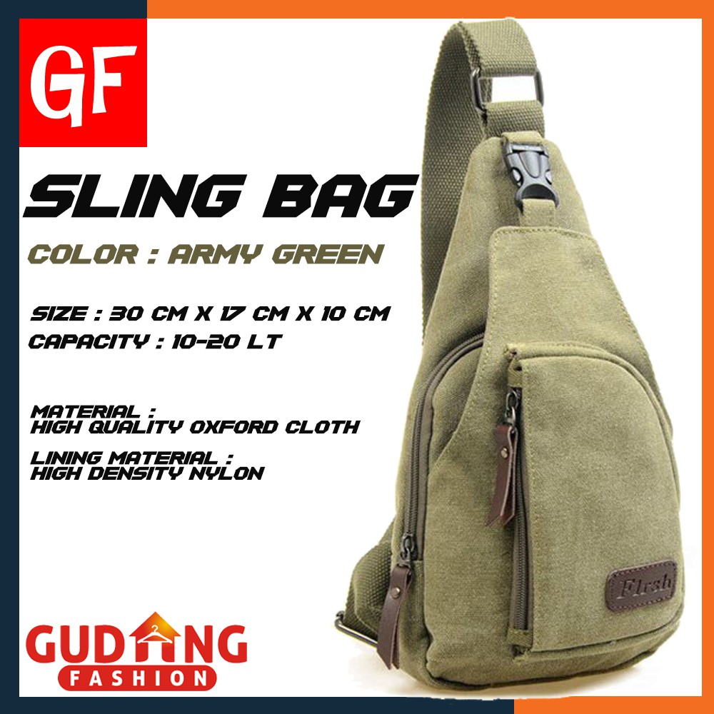 Gudang Fashion - Sling Bag Messenger Bag Pria Smart Casual