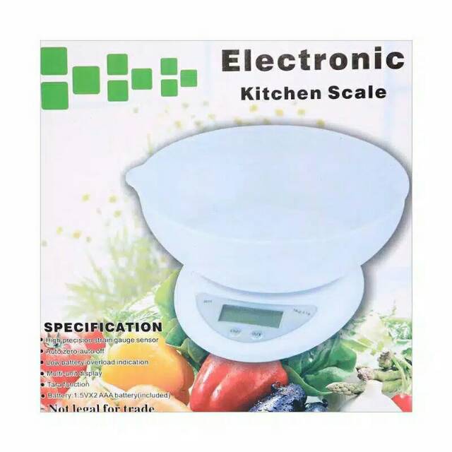 Timbangan Dapur Kue Roti Digital Mangkok Kitchen Scale 5 kg