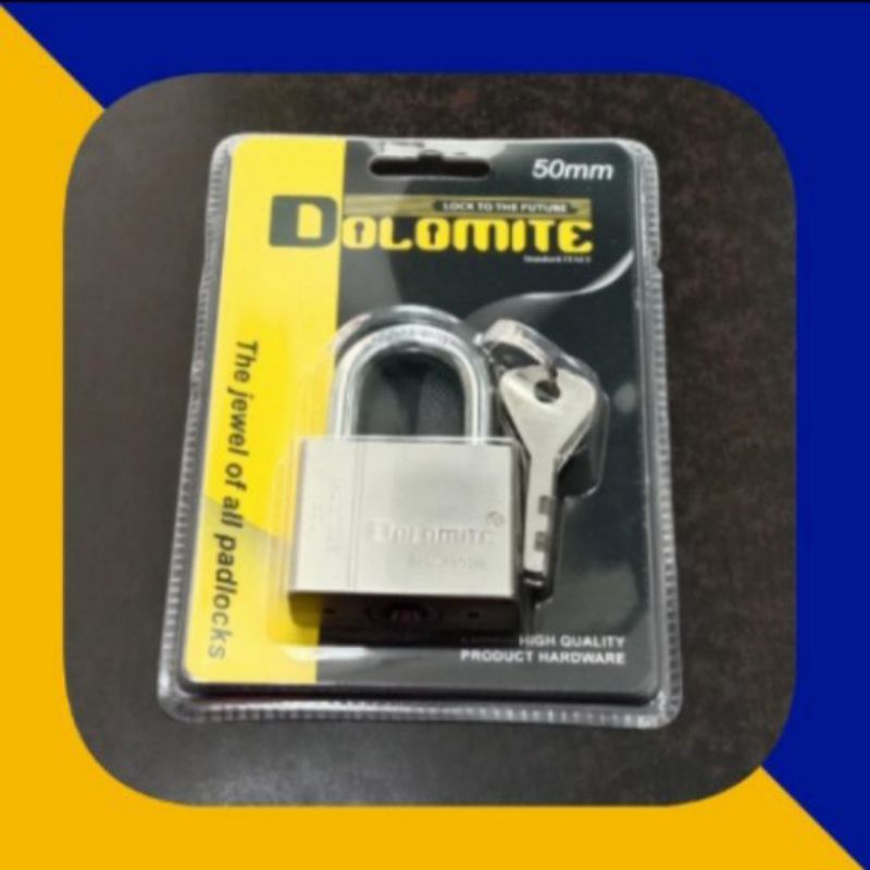 Gembok/padlock Dolomite 50mm short, 4 anak kunci GB-2202
