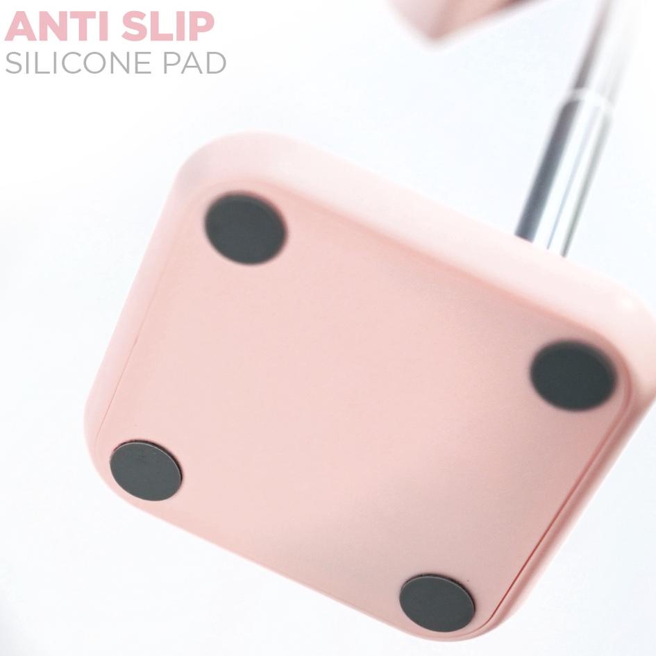 Super Jaminan Gadget Stand Holder | Phone Stand Holder | Stand Hp Meja | Holder Stand Inbox Holdy - Pink Edition