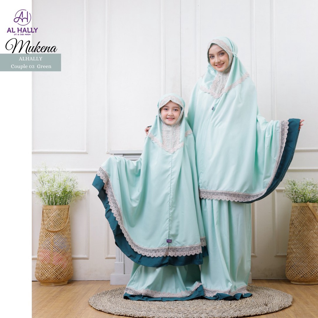 Mukena Couple 03 Ibu & Anak by AL HALLY II COD II Terbaru