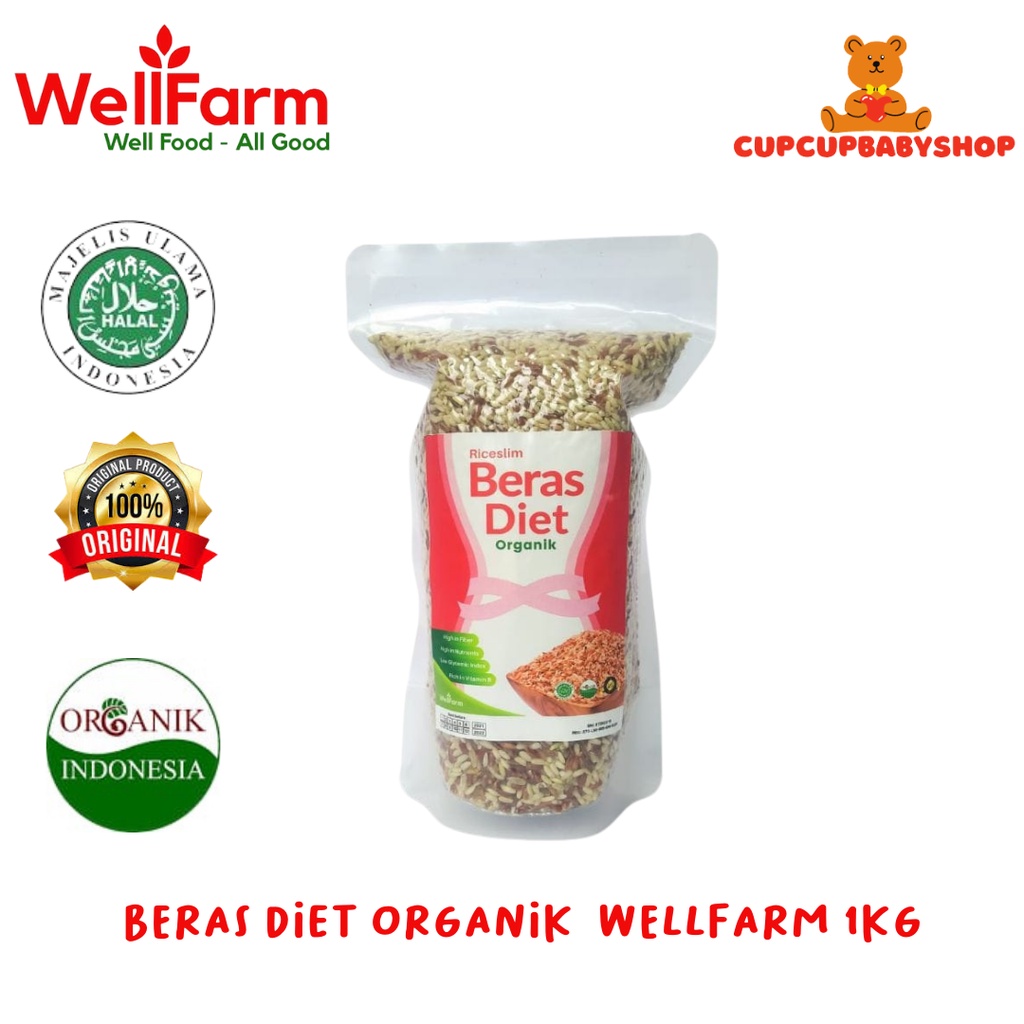

Wellfarm Riceslim Beras Diet Organik 1kg 1 kg / Organic