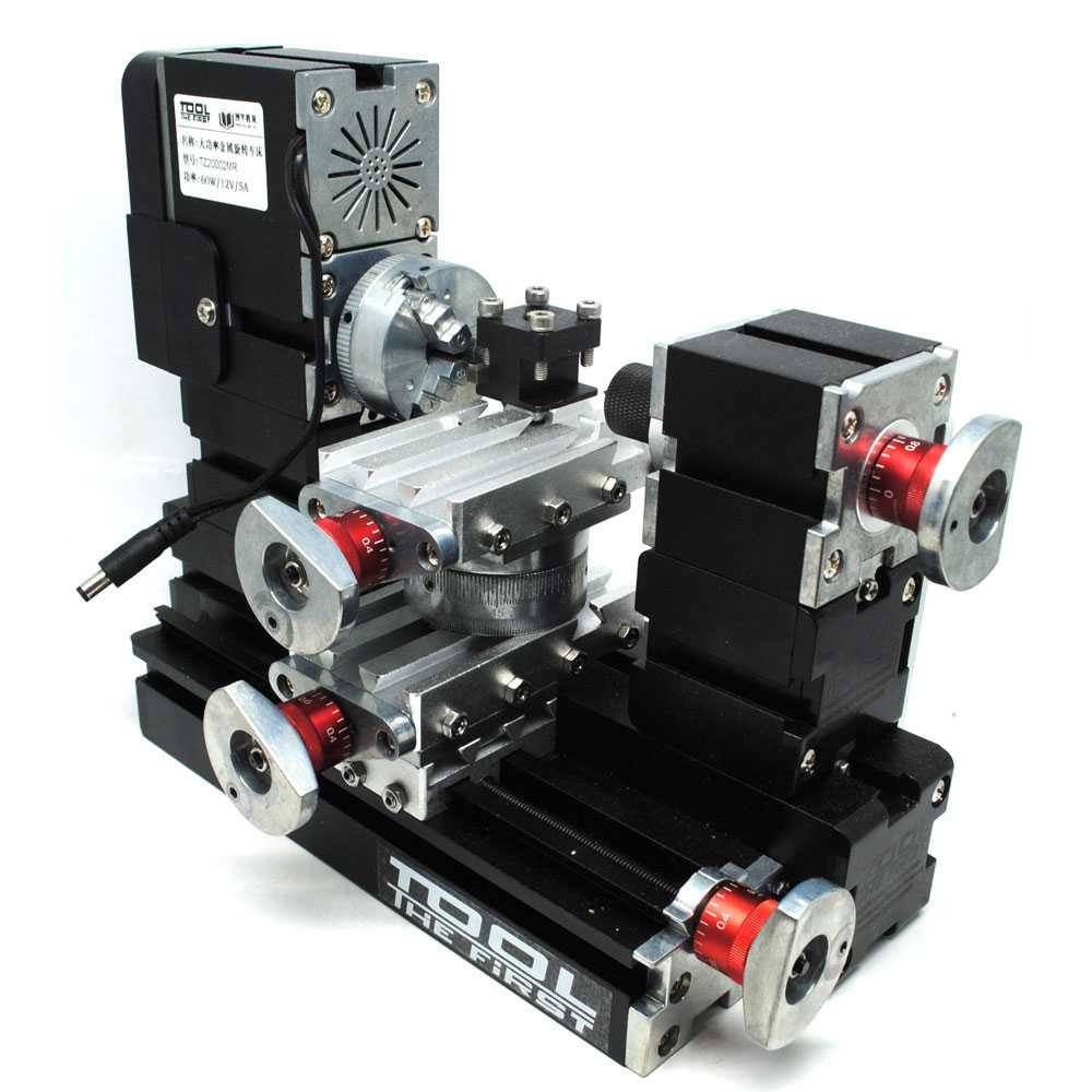 Mesin Bubut Mini Lathe Machine 12 000rpm Lignin Bisa Untuk Plastic Emas Acrylic Aluminum Copper Shopee Indonesia