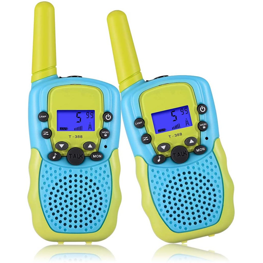 HT handy talky walkie talkie mainan untuk anak-anak berisi 2pcs walky talky kerja untuk 1-3KM