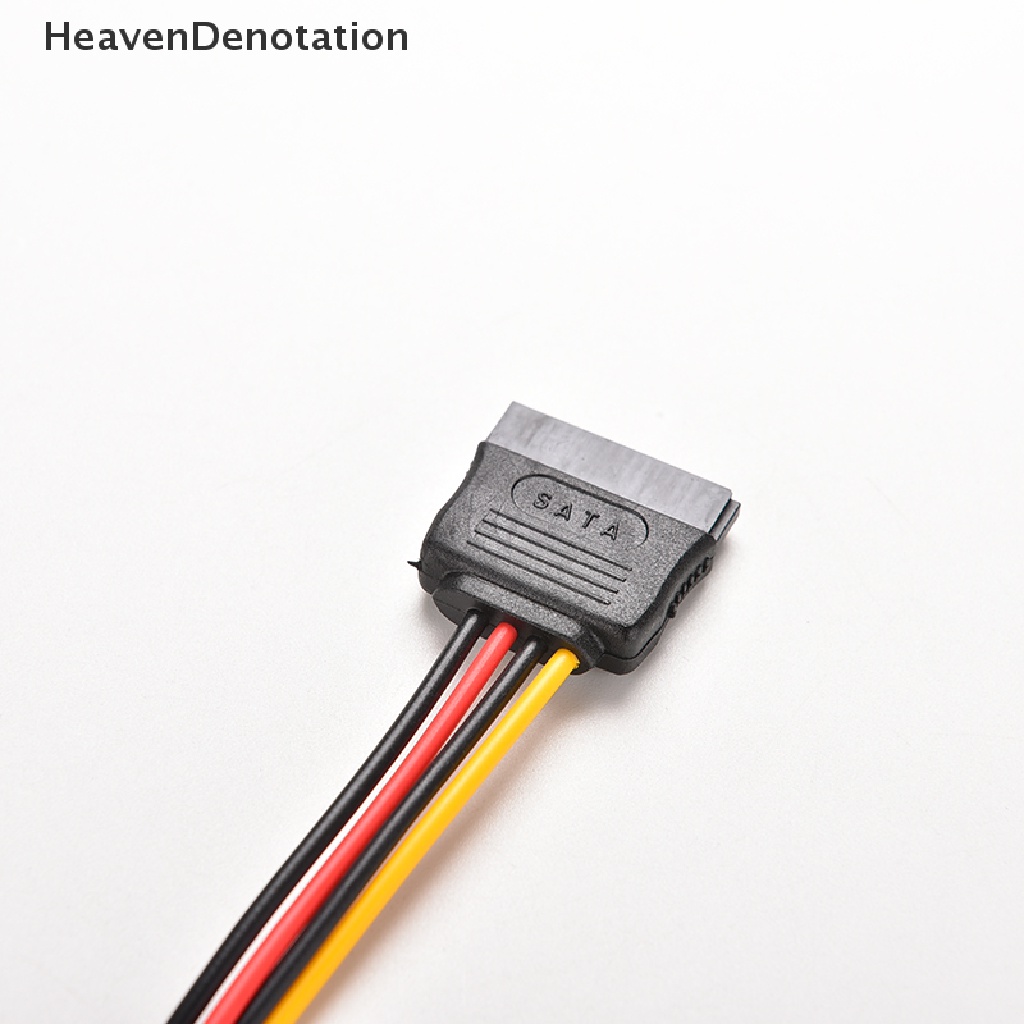 (Heavendenotation) Kabel Power Extension Sata 15pin Male Ke Female Panjang 8 &quot;