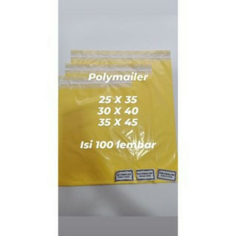 

SR PLASTIK Kantong baju online polymailer kuning
