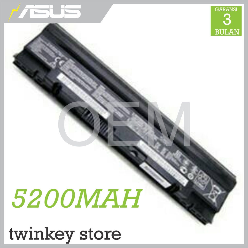 OEM BATERAI ASUS 1025 1225 A31-1025 A32-1025 HIGH HITAM