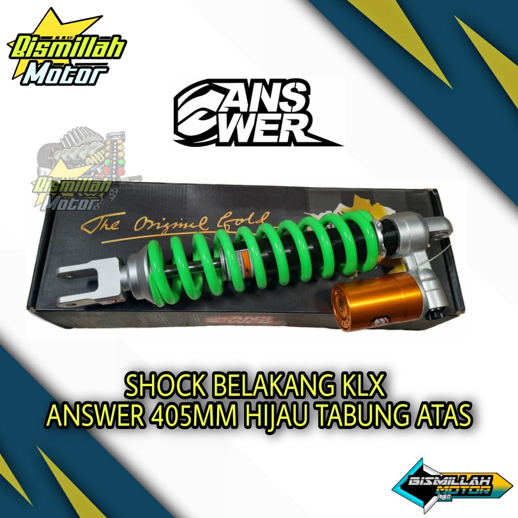 SHOCK SKOK BELAKANG KLX ANSWER 405MM TABUNG ATAS HIJAU