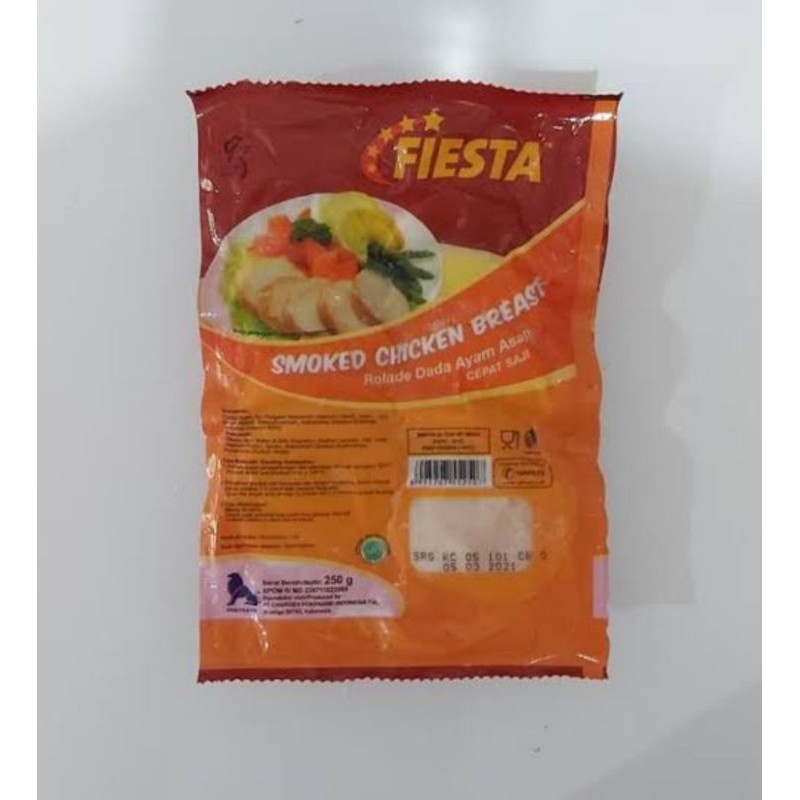 

Fiesta Smoked Chicken Breast 250gr (rolade daging ayam asap)