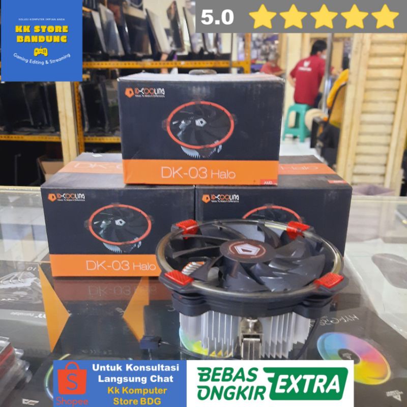 ID-COOLING DK-03 | ID COOLING DK 03 HALO CPU COOLER AMD FAN PROCESSOR