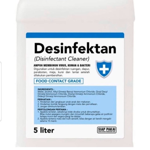 Disinfektan 5 liter FOOD GRADE 