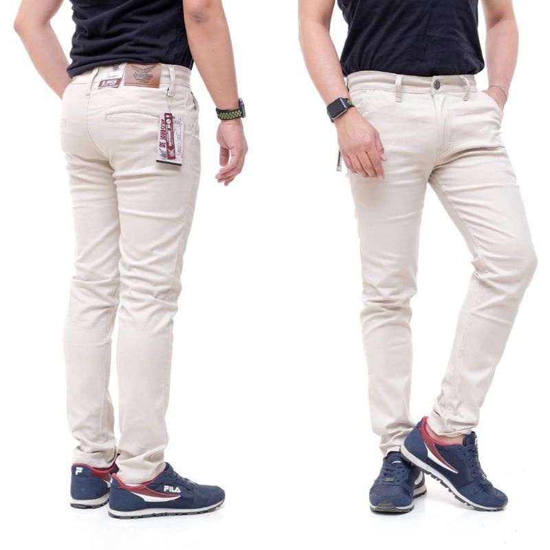 Celana chino panjang pria slimfit distro original