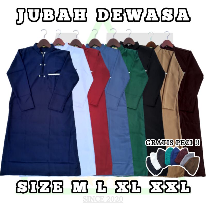 JUBAH DEWASA MURAH TERLARIS / JUBAH PRIA / GAMIS LAKI LAKI / GAMIS PRIA / JUBAH LAKI LAKI