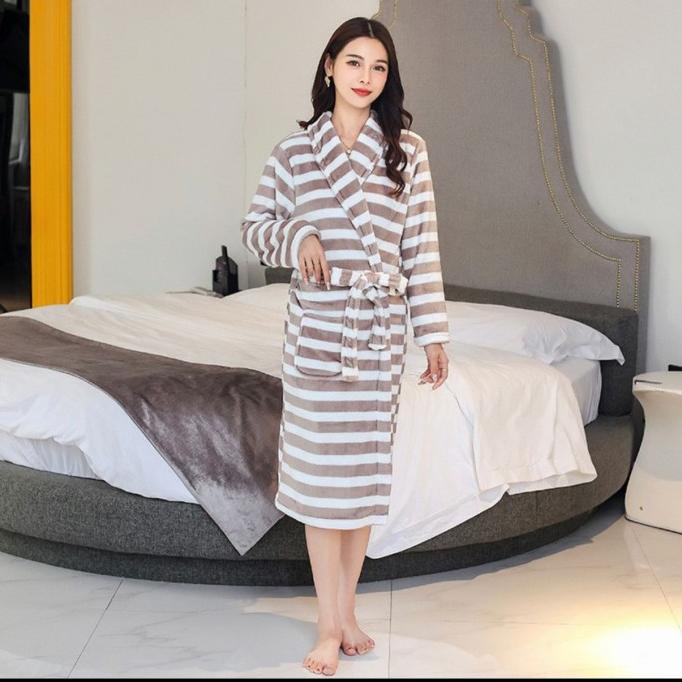 Baju handuk kimono wanita mandi dewasa Import korea