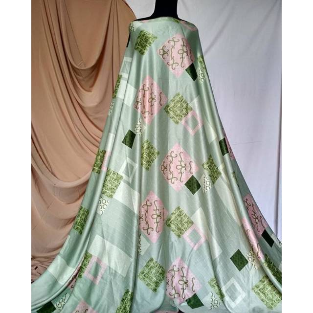 Kain maxmara harga tiap 0,5m motif hijau origa green