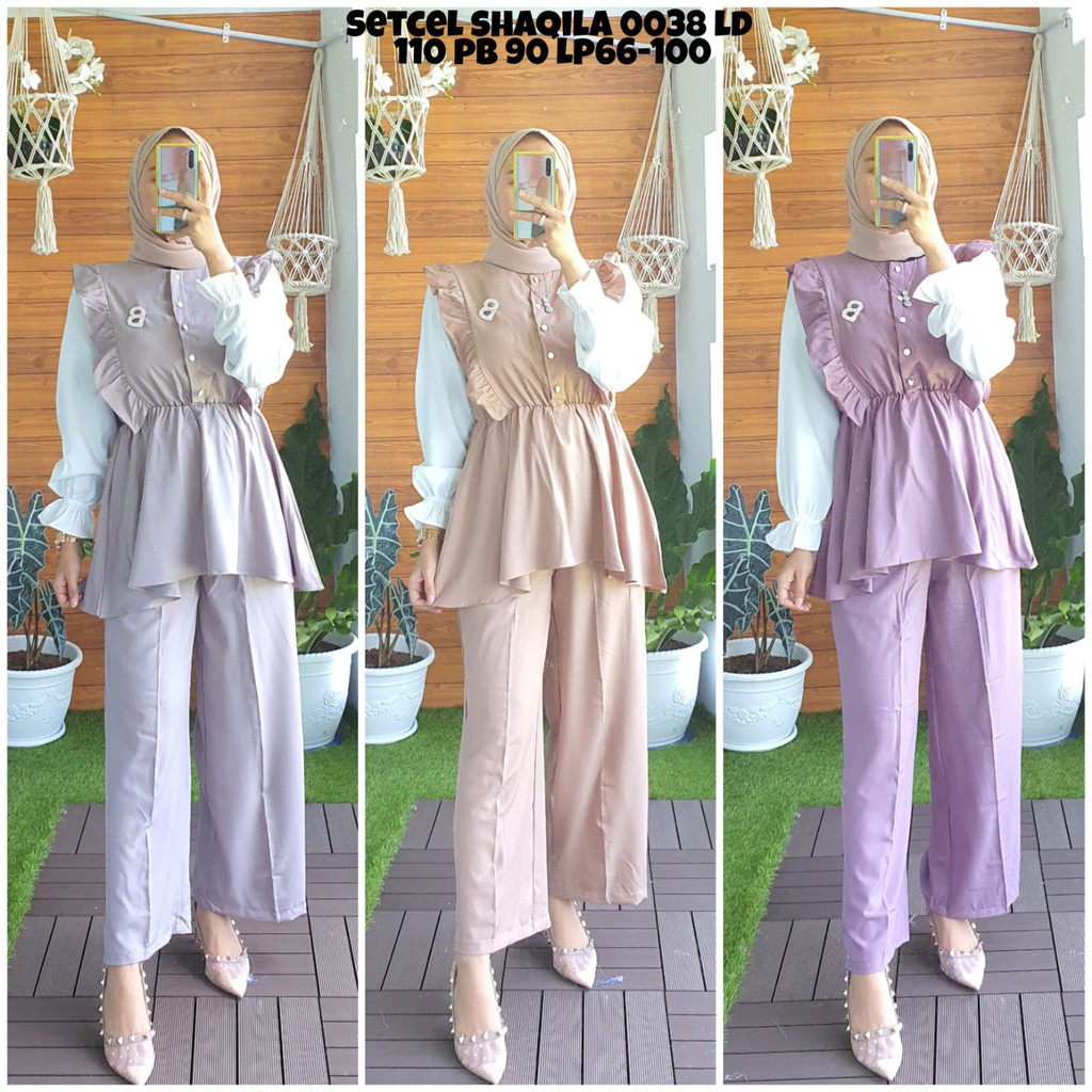 ❤️ Imeldacollect❤️ SETCEL RUFFLE / SETELAN RUFFLE / SETELAN BUSUI /STELAN PEPLUM