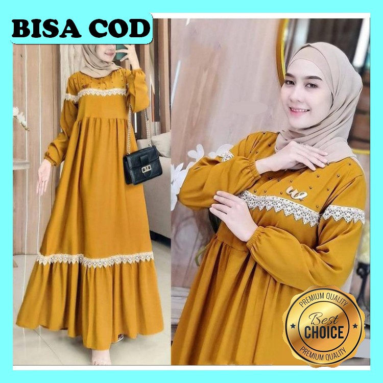 Baju Bju Bsju Gamis Games Gmis Dres Dress Wanita Cewe Cewek Cwek Perempuan Gamis Polos Jumbo Simpel 