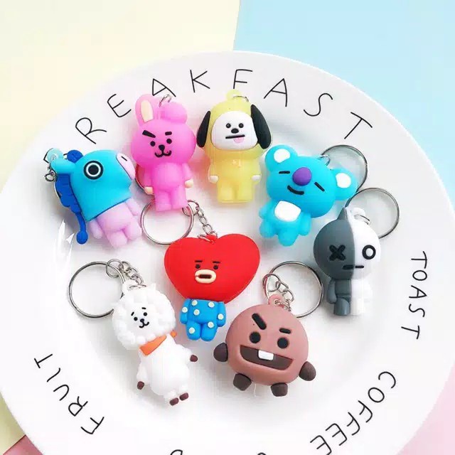 Gantungan Kunci Karakter / K-POP /  BTS Keychain -- AC 315 -- Gantungan Kunci Tas Lucu / Gantungan Boneka Bisa juga untuk souvenir pernikahan atau hadiah ulang tahun Import Murah COD