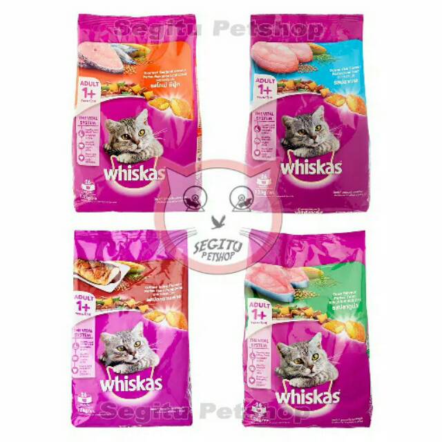Makanan kucing Whiskas basah