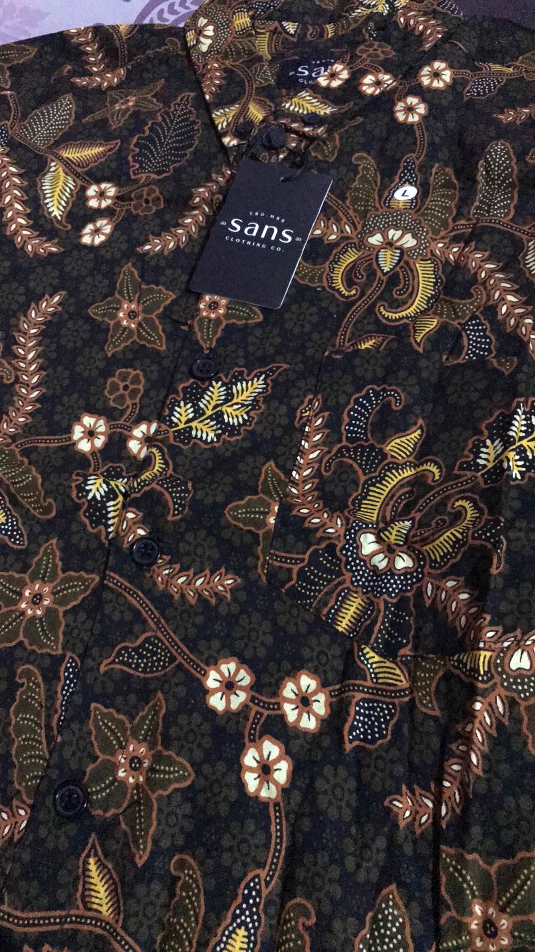 Terlaris Kemeja Batik Slim Fit Kedaton E-1527 (sanvanina) | Baju Batik Cowok