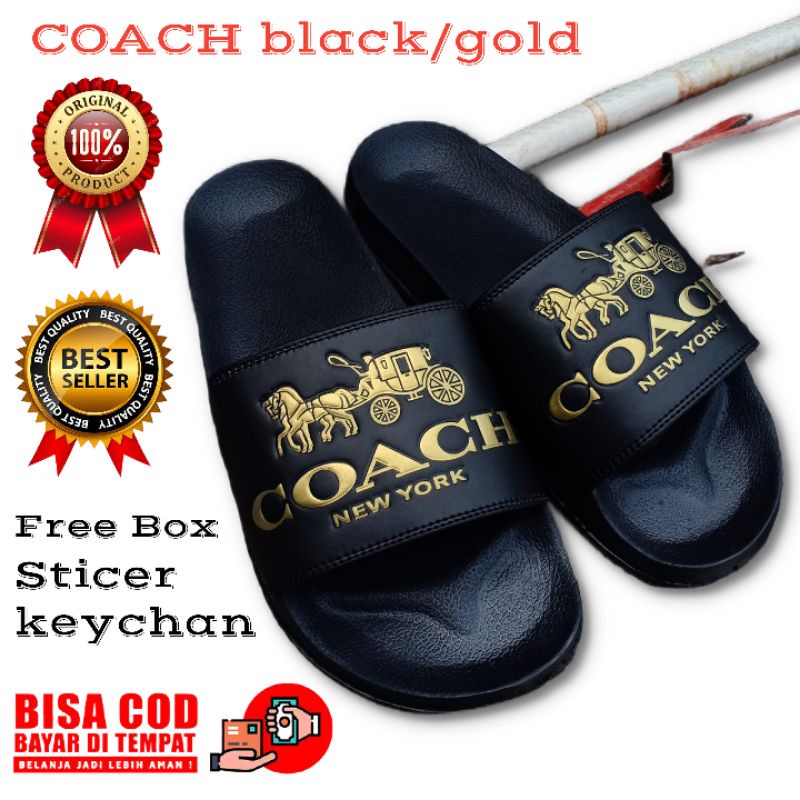 sandal Coach sandal slide sandal slop pria wanita
