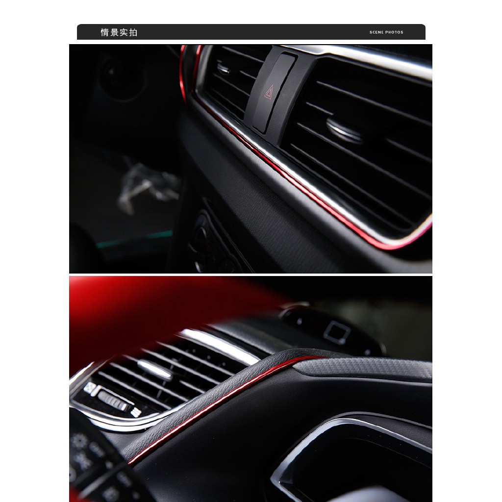 Stiker Strip 3d Panjang 5m Untuk Dekorasi Interior Mobil