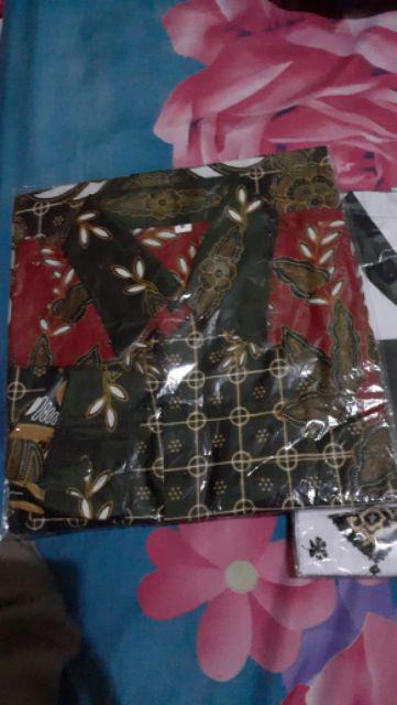 Batik_andaru Size M L Xl Xxl  Bswart Batik Hrb026 Kenongo Hem Panjang Padi