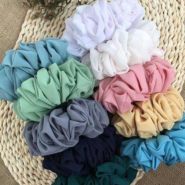 SCRUNCHIE HIJAB JUMBO - CEMPOL RAMBUT / SCRUNCHIE / IKAT RAMBUT (KAIN)