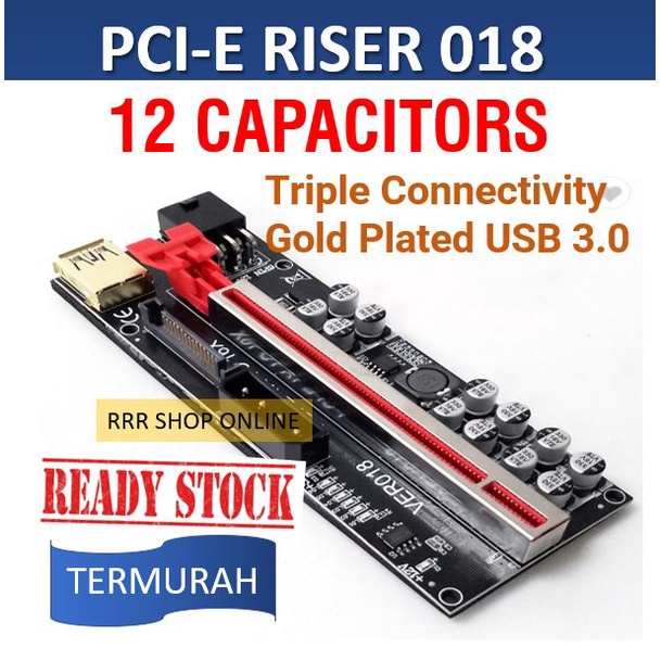Riser PCIE 018 12 capasitors