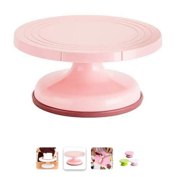 26.5CM Meja Putar kue Revolving Cake Stand tempat kue 360derajat 2696