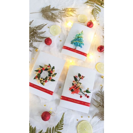 Christmas Tree Greeting Card Kartu Natal