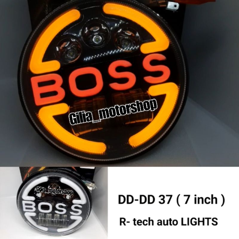 LAMPU DEPAN DAYMAKER 7 INCH R-TECH AUTOLIGHT ORIGINAL NEW SERIES THAILAND IMPORT 12V-80V MOTOR MOBIL