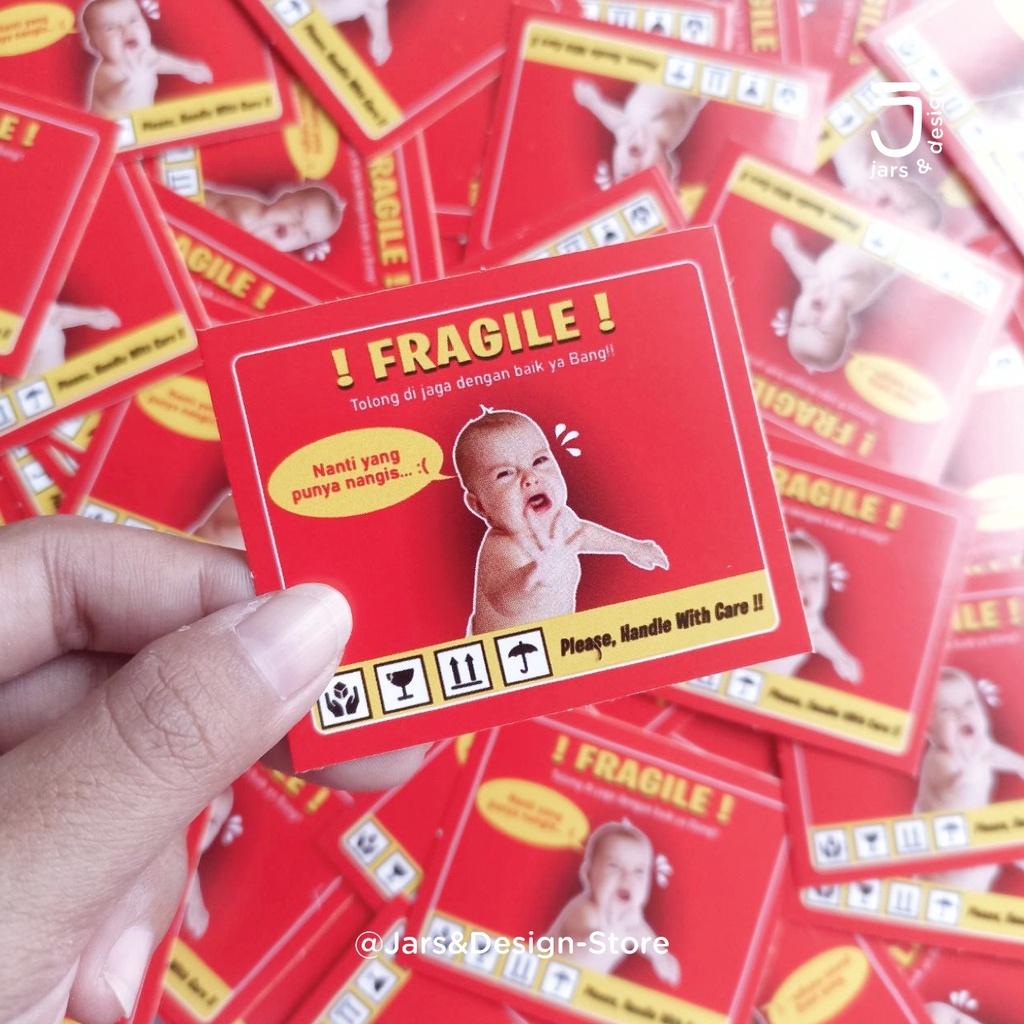

Stiker Fragile / Stiker Pecah Belah