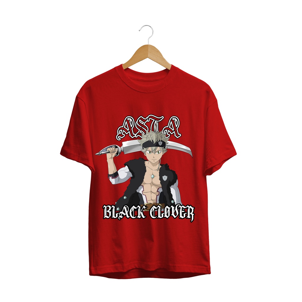 T-SHIRT KAOS ASTA YUNO BLACK CLOVER ANIME MANGA JAPANES CULTURE