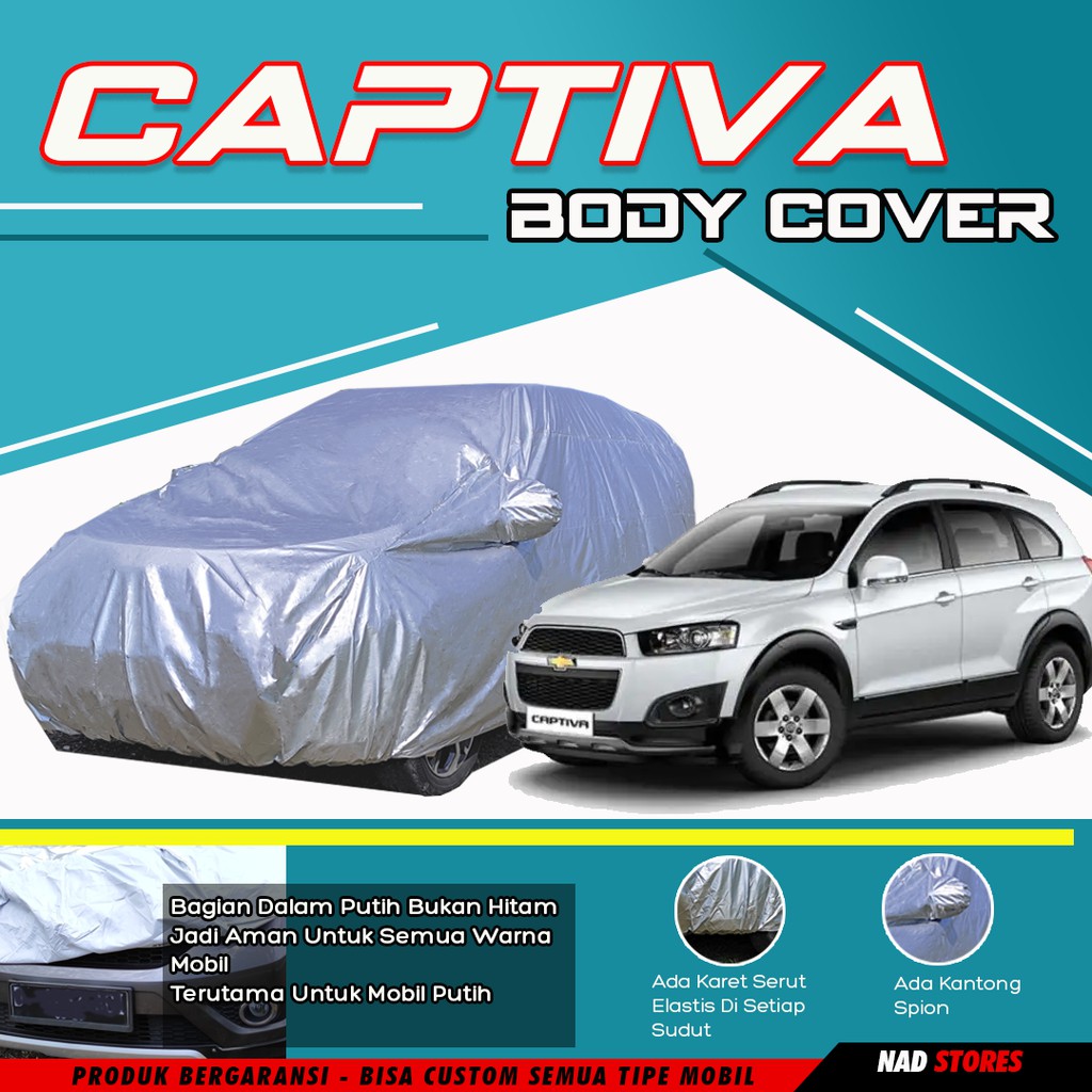 Body Cover mobil captiva / Sarung Mobil Chevrolet Captiva Polyesther sarung mobil murah Camaro orlando aveo