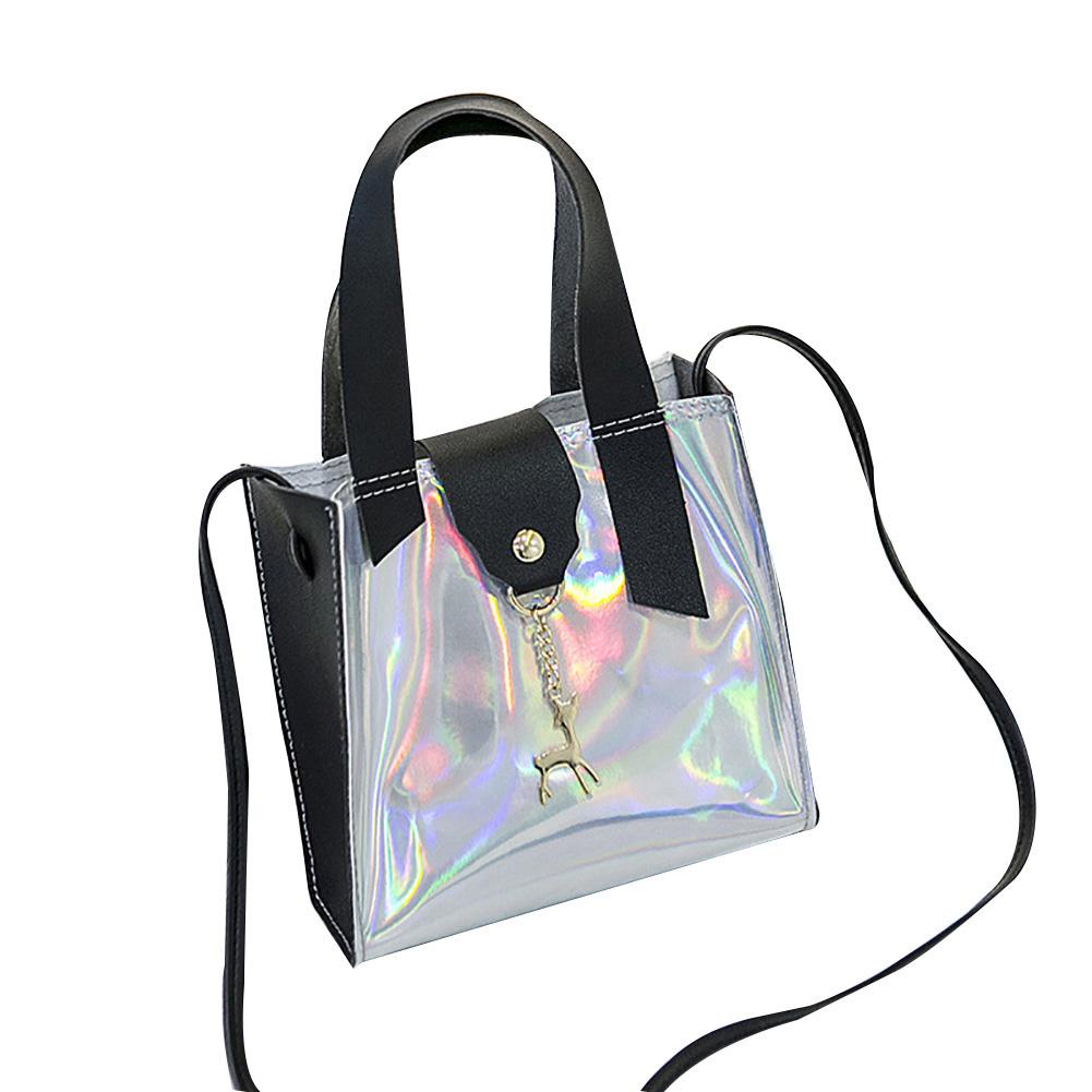 YBS Tote bag - pouch - tas tenteng mika gliter - hologram fashion termurah W-101