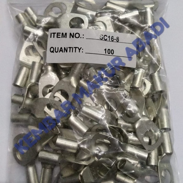 Kabel Skun SC/Skun Kabel SC 16-8/Cable Lug/ Scun Cable 16-8mm -100 pcs / Cable Schoen 16-8mm Per Bks