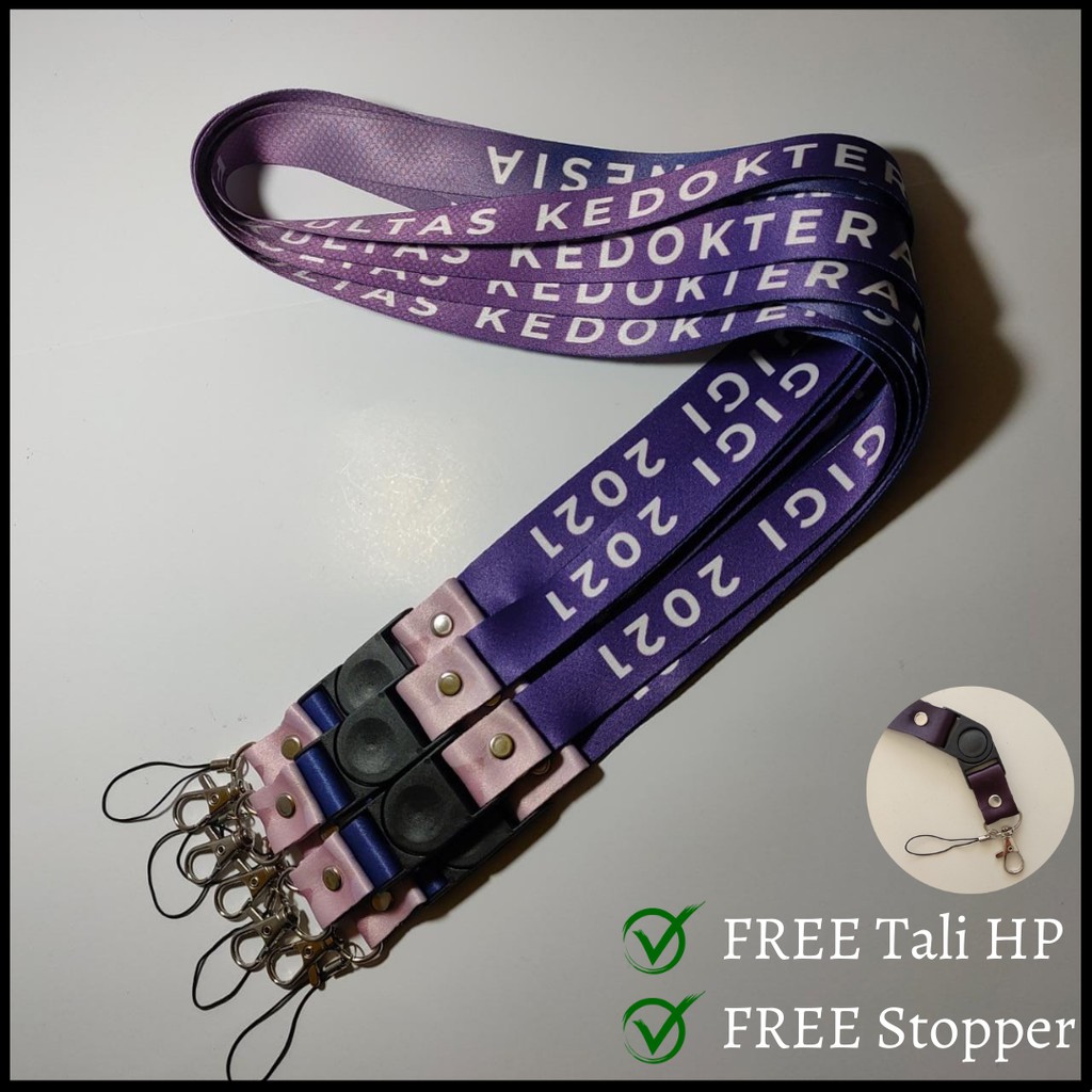 

[Kedokteran] Tali Lanyard Custom / Custom Lanyard Name Tag Staff / Custom Tali HP
