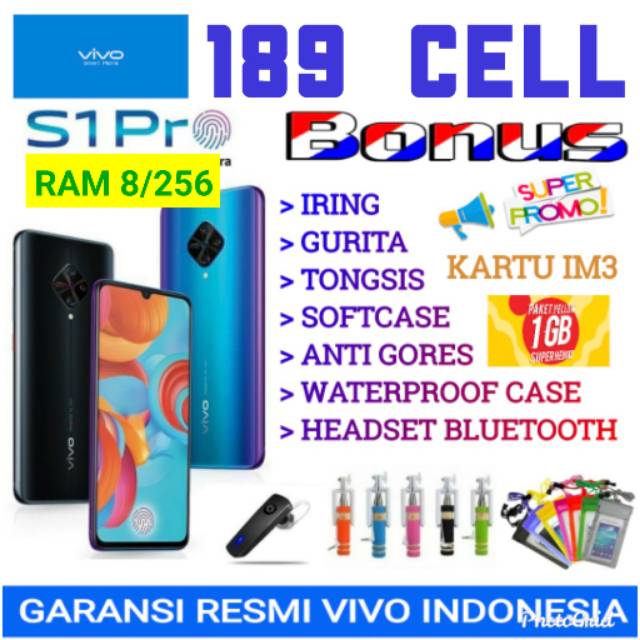 VIVO S1 PRO RAM 8/256 GB GARANSI RESMI VIVO INDONESIA