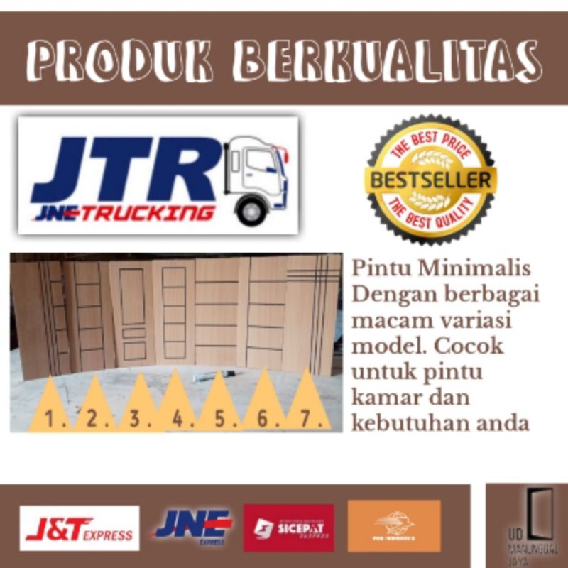 PINTU MINIMALIS, RUMAH, KAMAR, TRIPLEK, MODERN MUTIFUNGSI