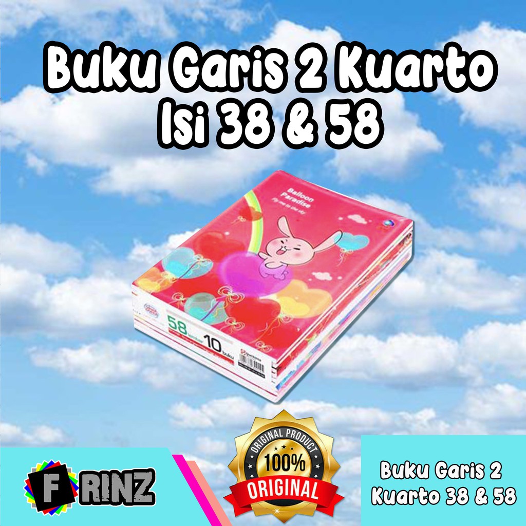 Atk Ecer Buku Tulis Garis 2 Kuarto Sidu Isi 38 Dan 58 Buku Sekolah Buku Menulis Shopee Indonesia