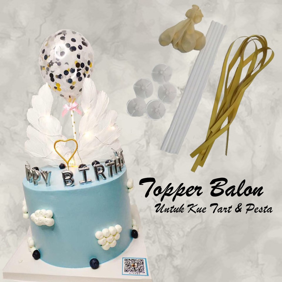 Topper Balon Untuk Hiasa Kue Tart - NOCODEYET