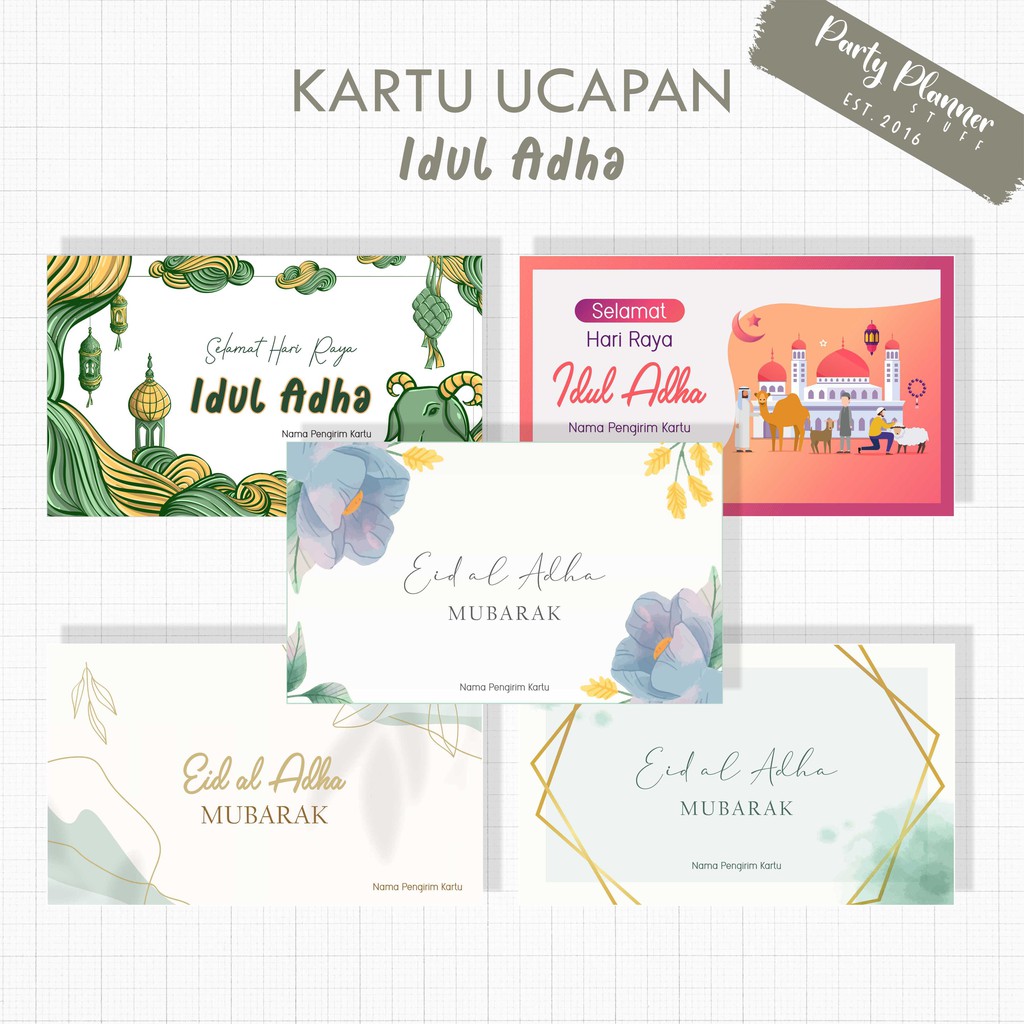 Jual Kartu ucapan idul adha / kartu hampers idul adha / greeting card